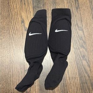 Kids Nike Black Shin Guard Soccer Socks